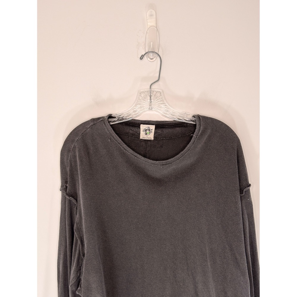 Free People We the Free Ready for the Tee Pullover Gray Basic Long Sleeve Small - Picture 4 of 13